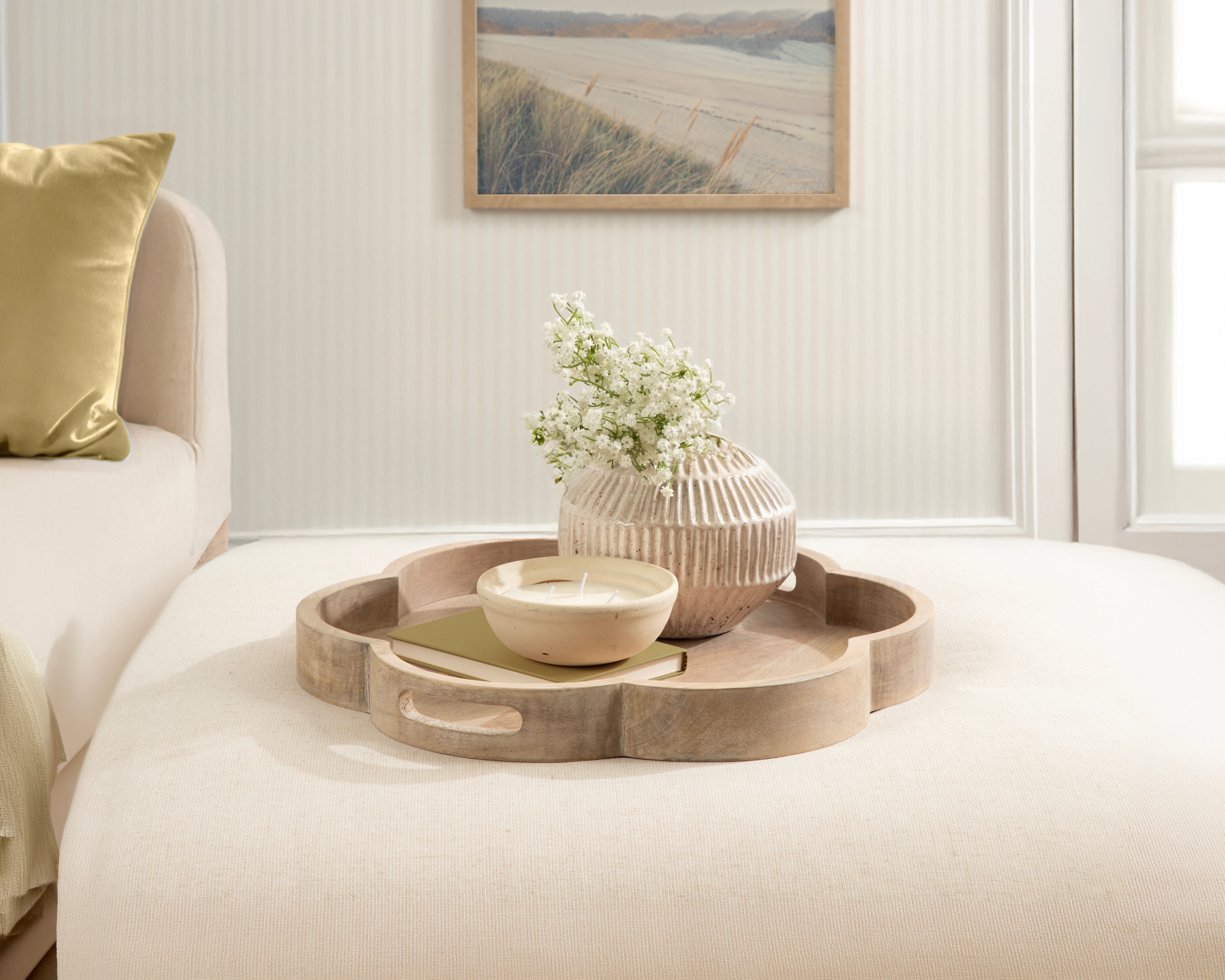 Single Tray 19" Diameter Natural 7