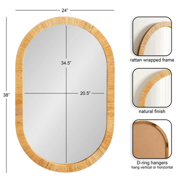 Capsule Mirror 24x38 Natural 2