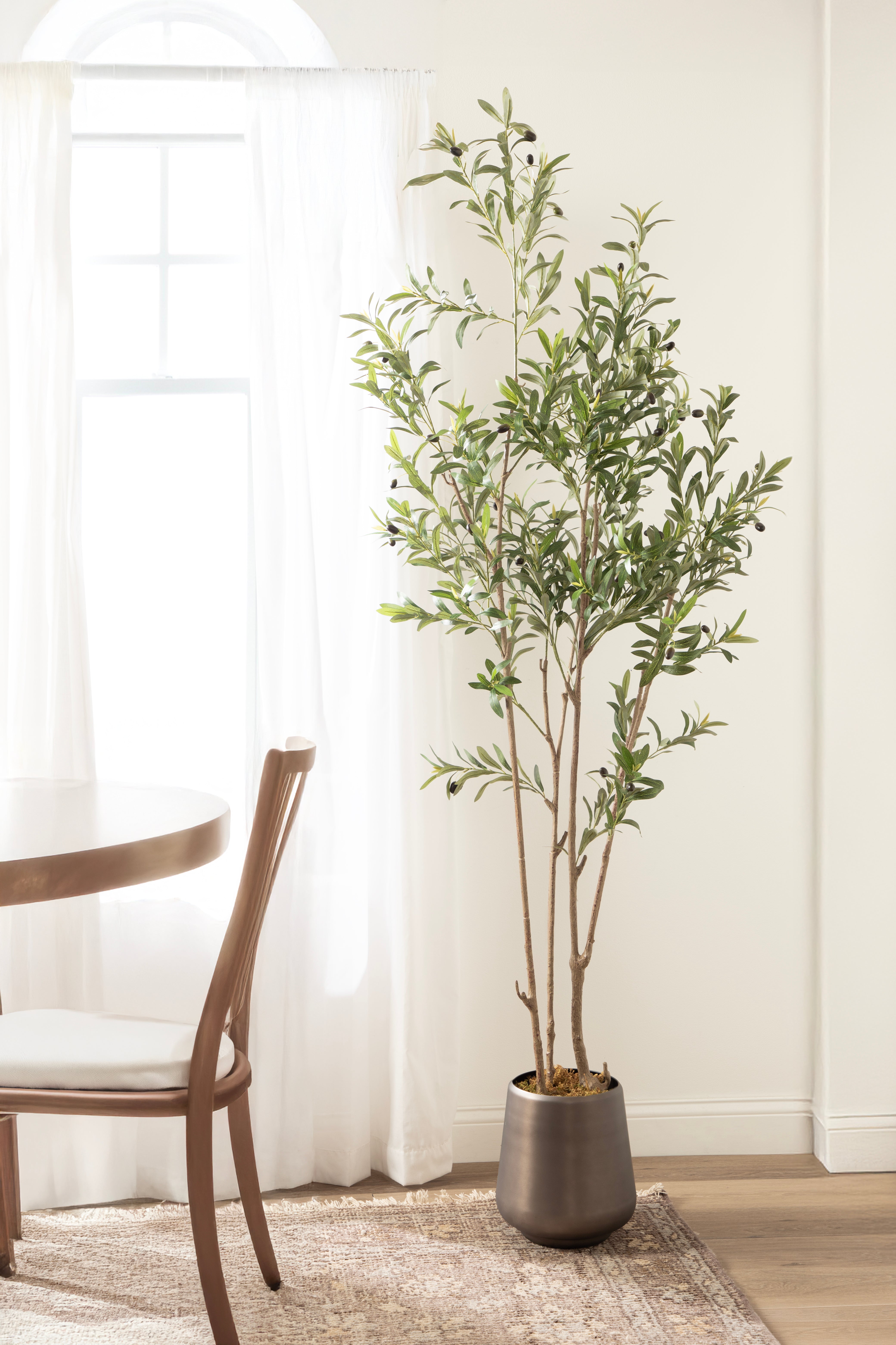 Faux Tree 7' Pewter 7