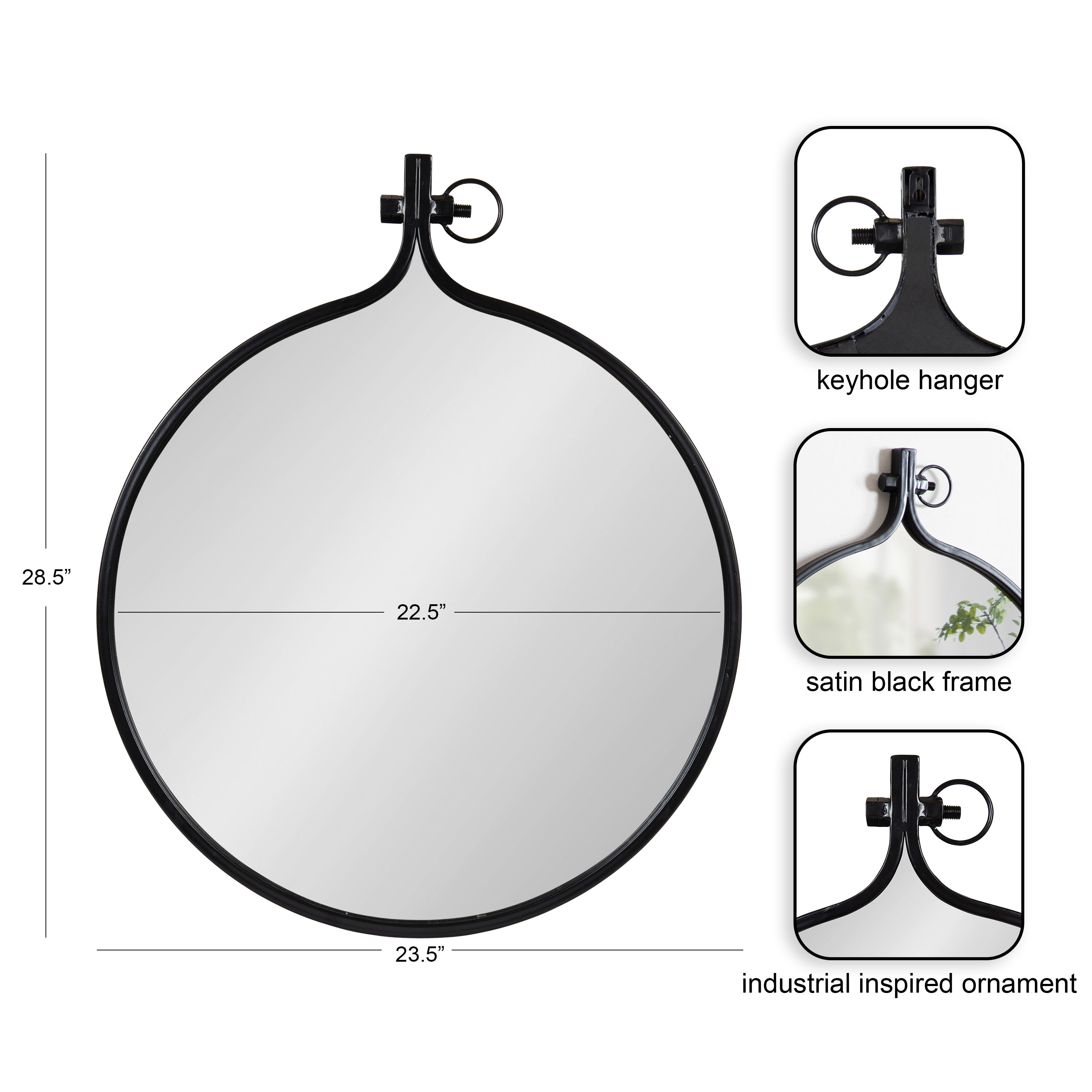 Yitro Metal Framed Wall Mirror