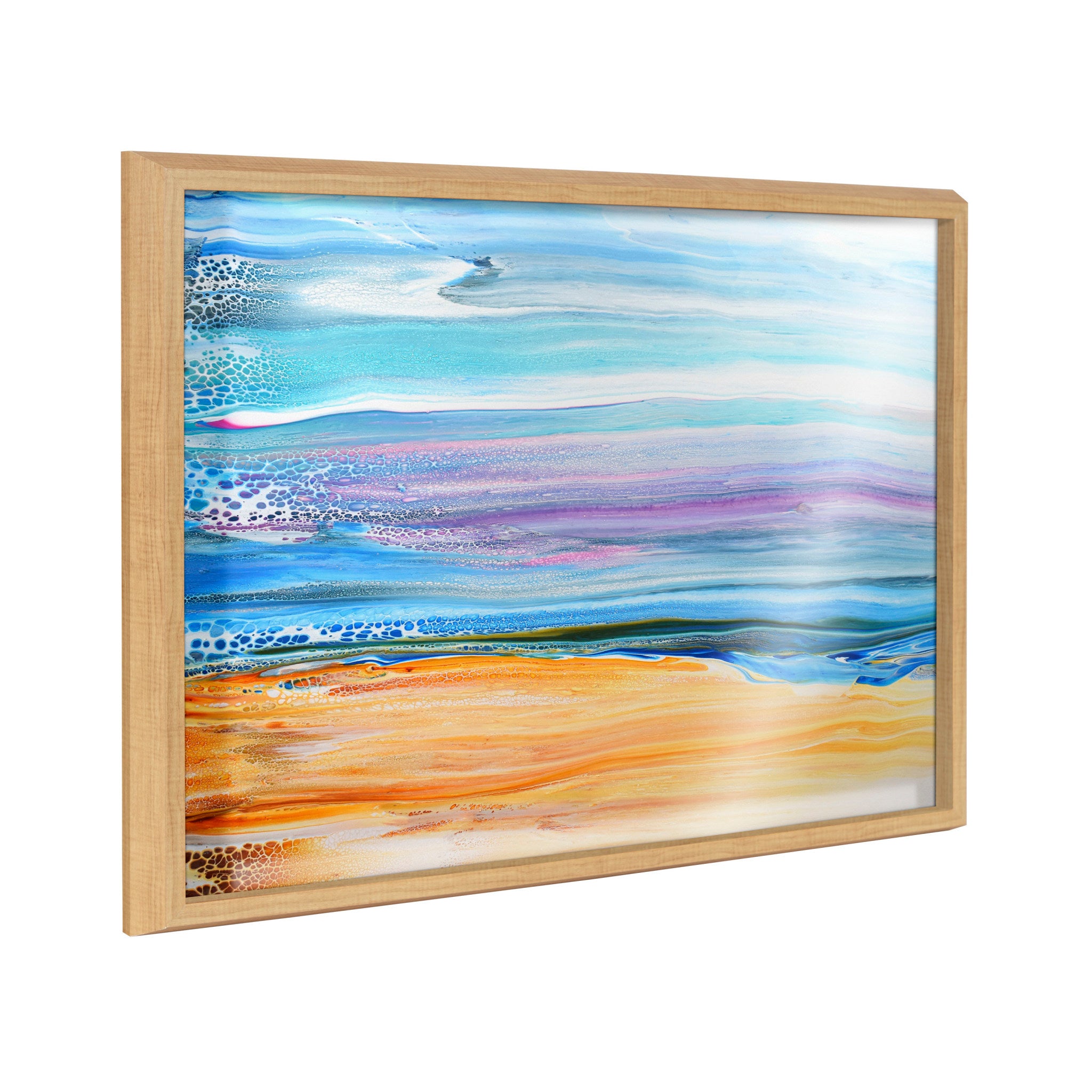 Blake Sand and Surf Framed Printed Art by Xizhou Xie