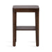 Side Table Dark Brown 16x10x25 5