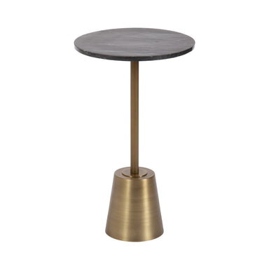 Side Table Black Brass 14x14x24 1