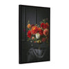 Sylvie Beaded Floral Study Black Offset Framed Canvas by Emiko and Mark Franzen of F2Images