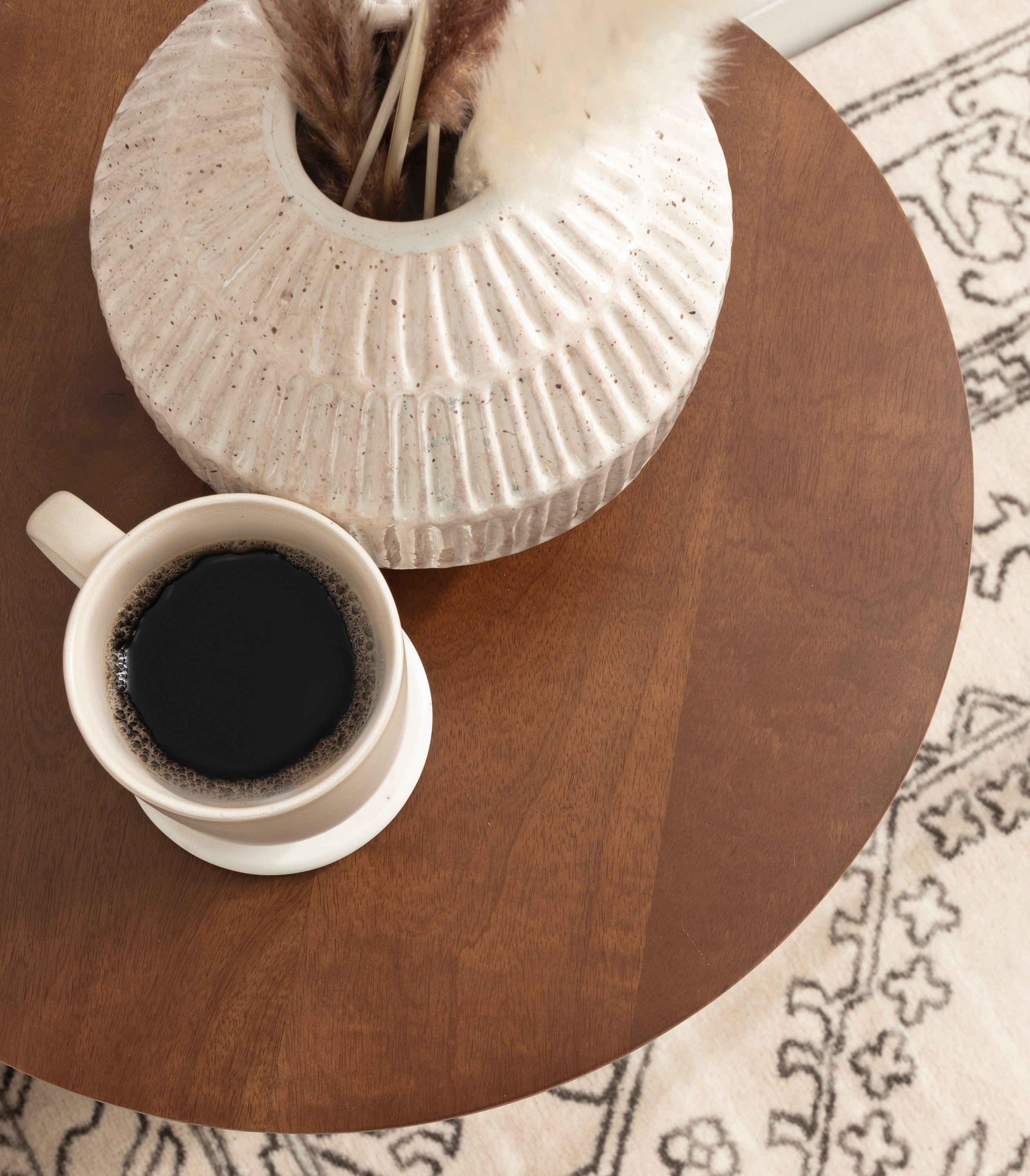 Faiza Wood Side Table