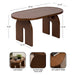 Coffee Table Walnut Brown 37x21x19 2