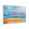 Sand and Surf Floating Acrylic Art by Xizhou Xie