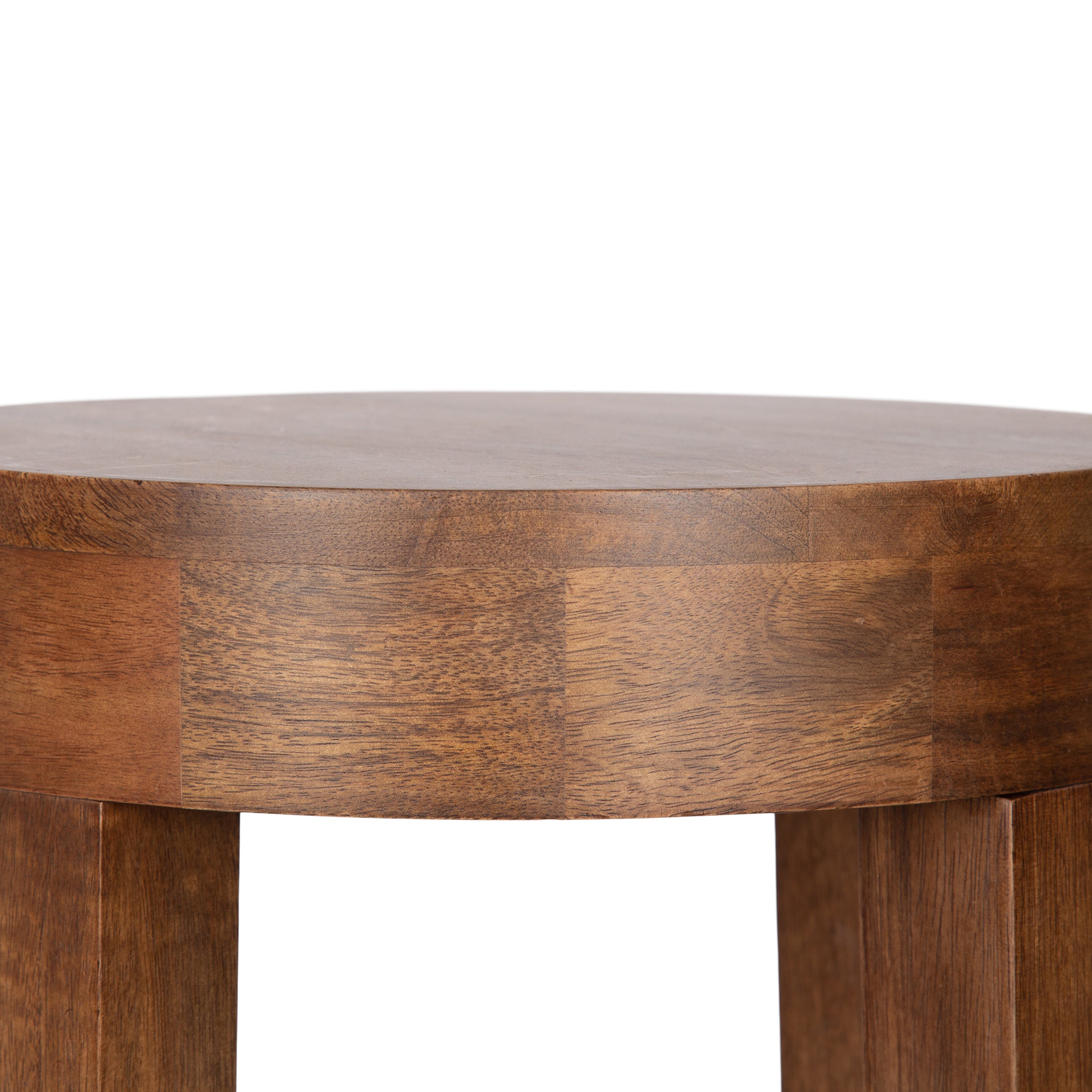 Side Table Walnut Brown 12x12x28 3