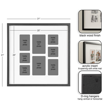 Collage Frame 21x21 Black 2