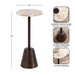 Side Table Brown Bronze 10x10x22 2