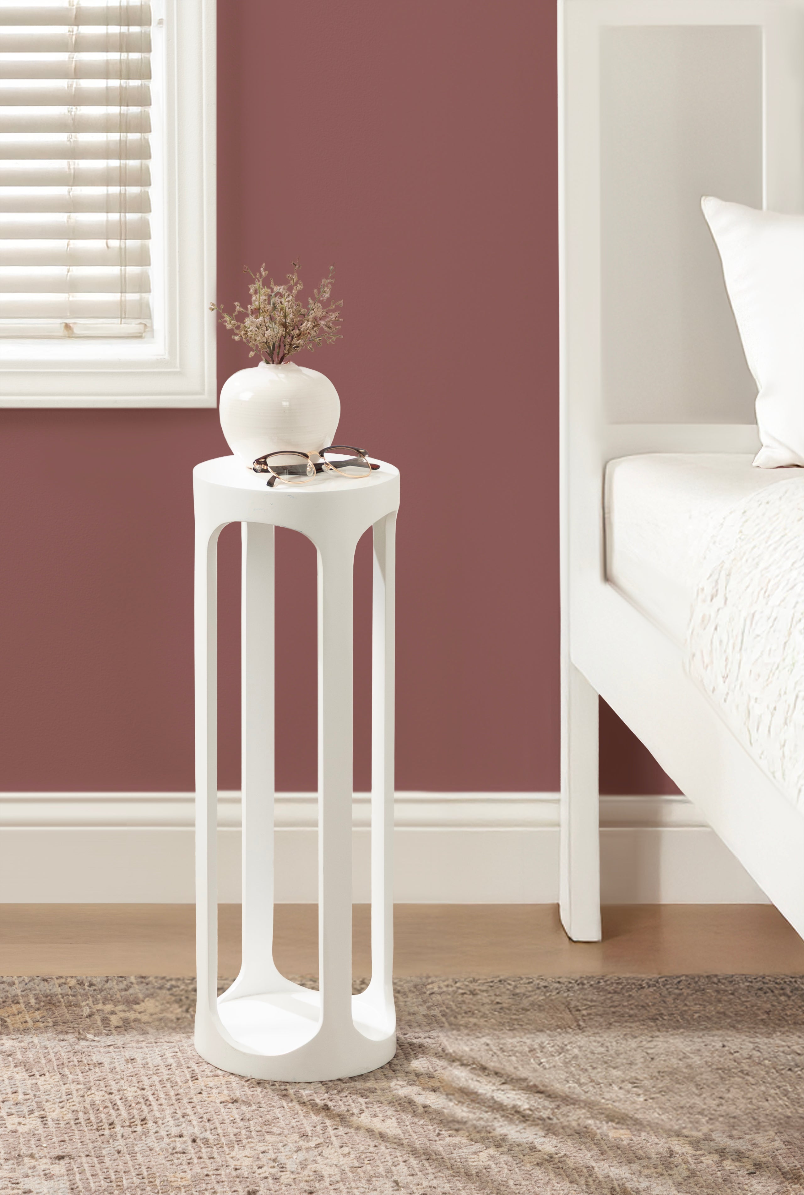 Drink Table White 8x8x23 7