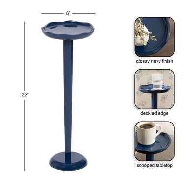 Drink Table 8x8x22 Navy Blue 2