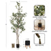 Faux Tree Black Rustic Brown 8.5' 2
