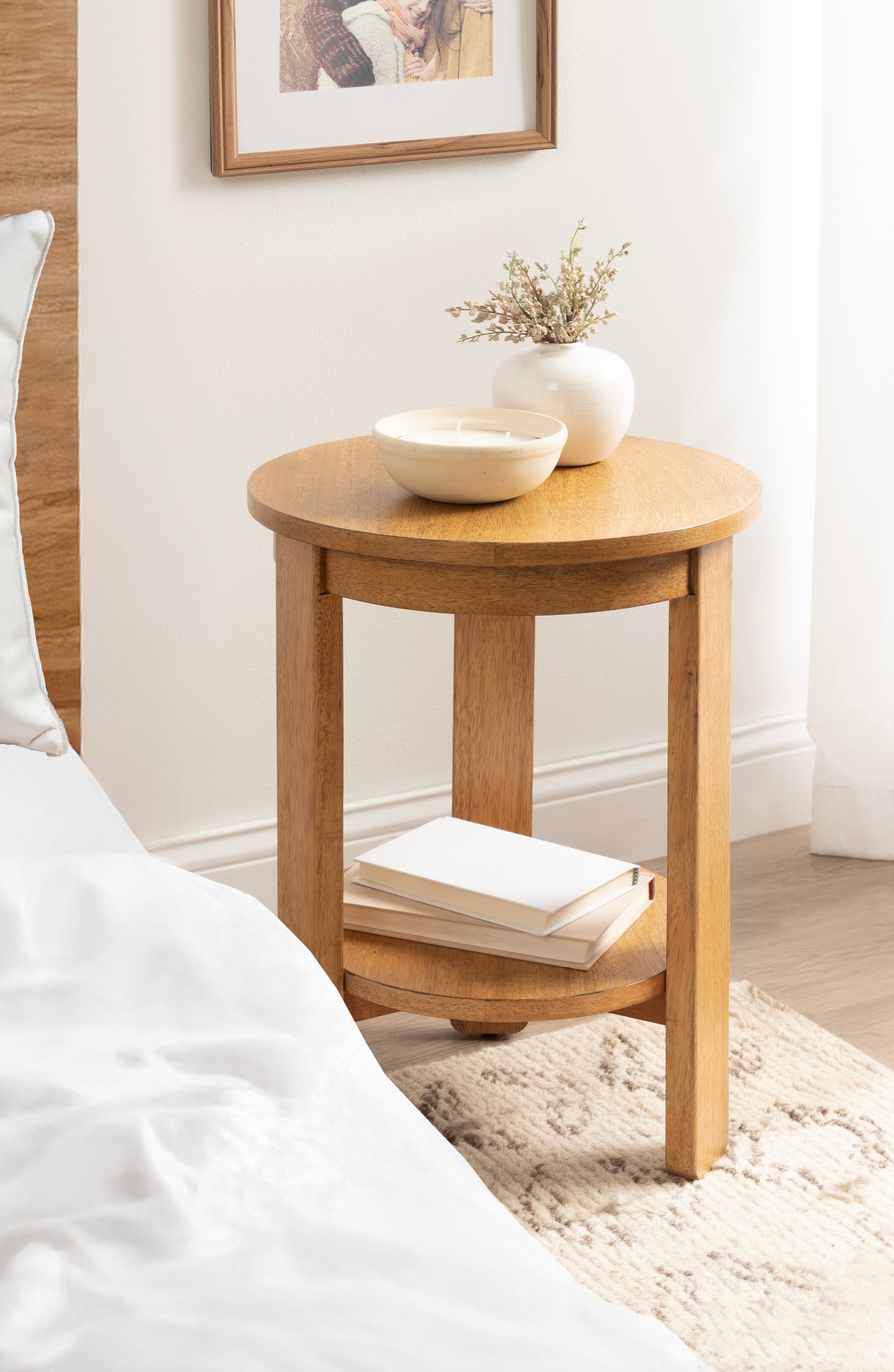 Side Table Natural 16x16x23 8