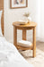 Side Table Natural 16x16x23 8