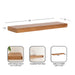 Floating Shelf Natural Biscuit 2 Piece 24 inch 2