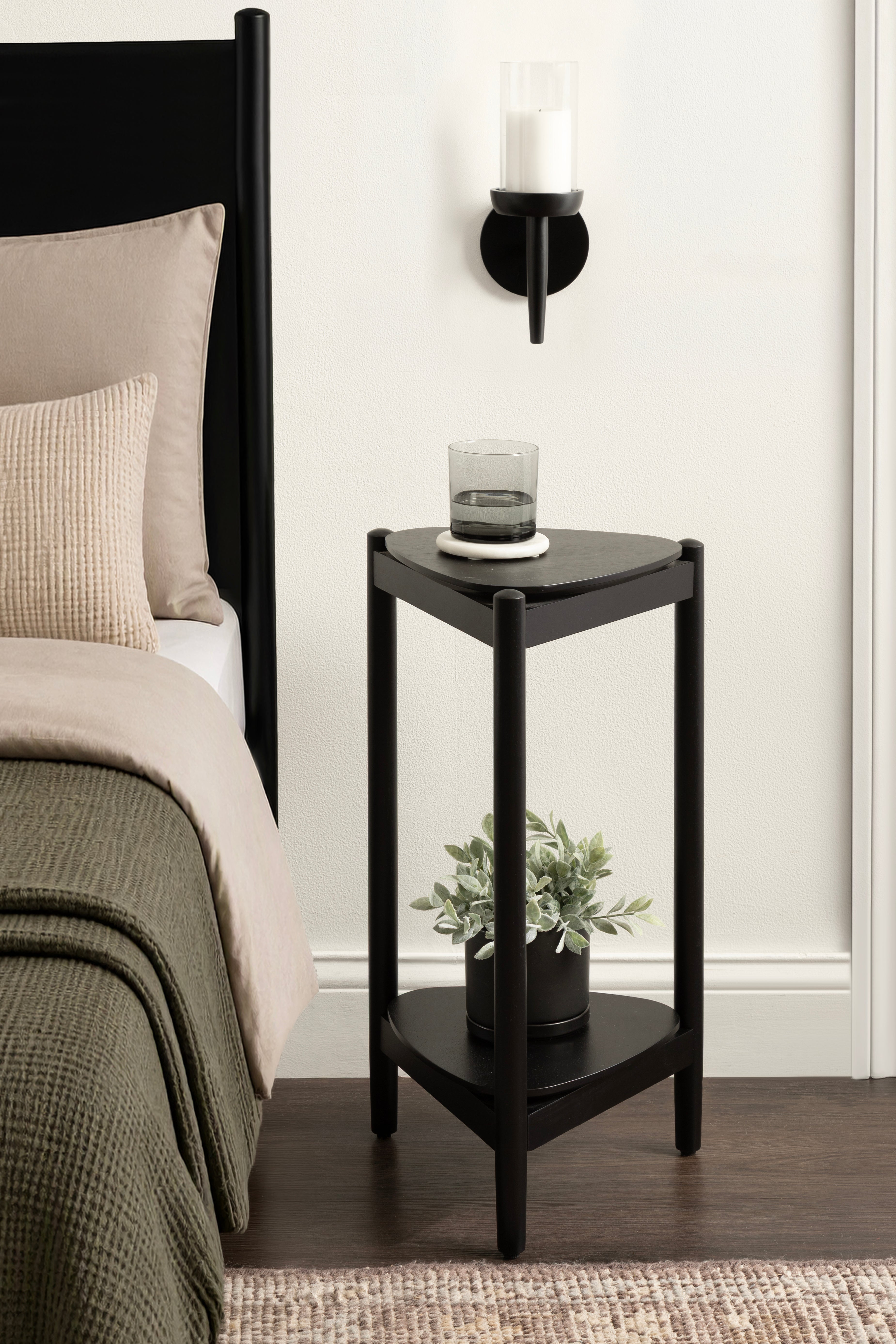 Side Table 12x13x24 Black 7