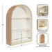 Accent Shelf White Natural 18x6x26 2