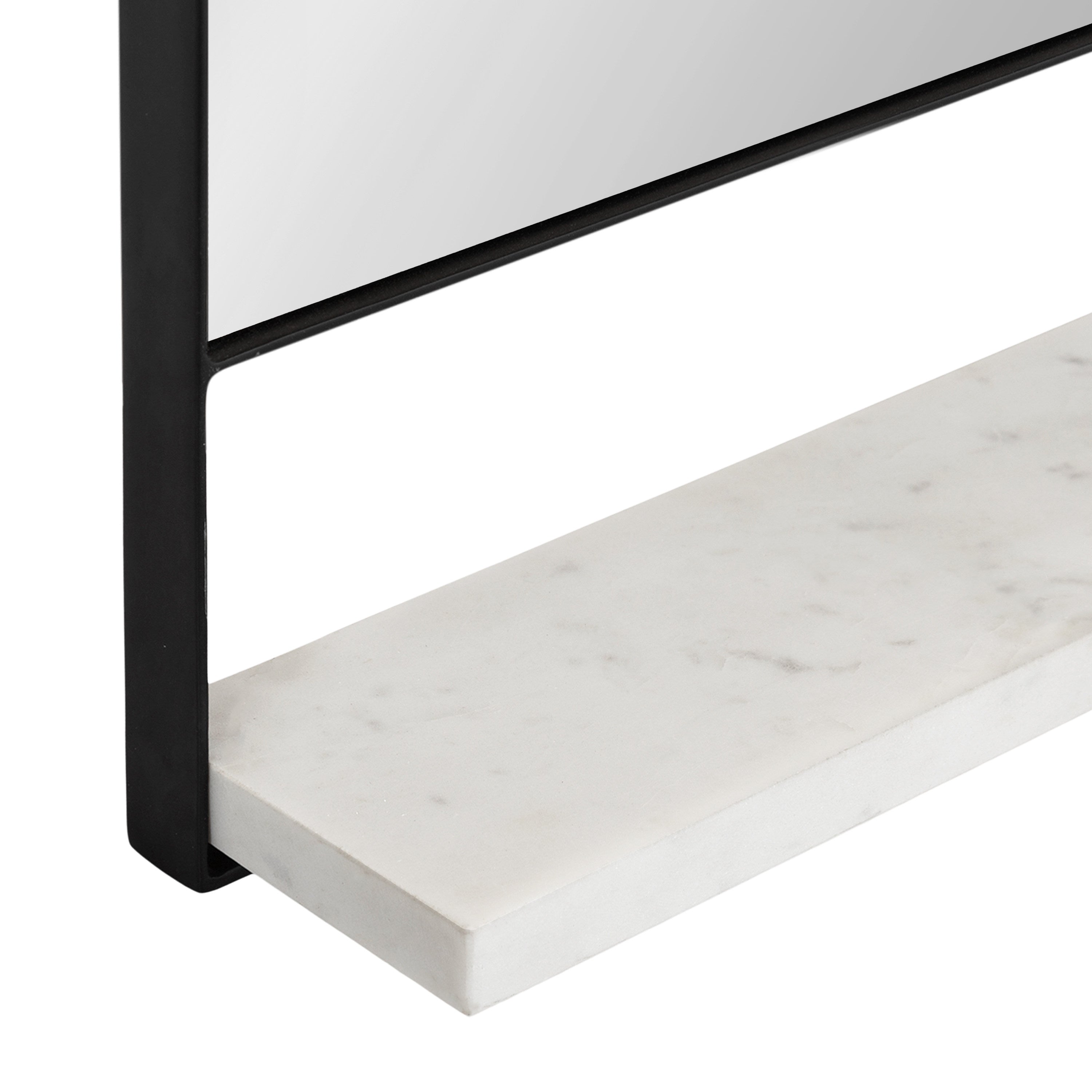 Chadwin Rectangle Wall Mirror with Shelf