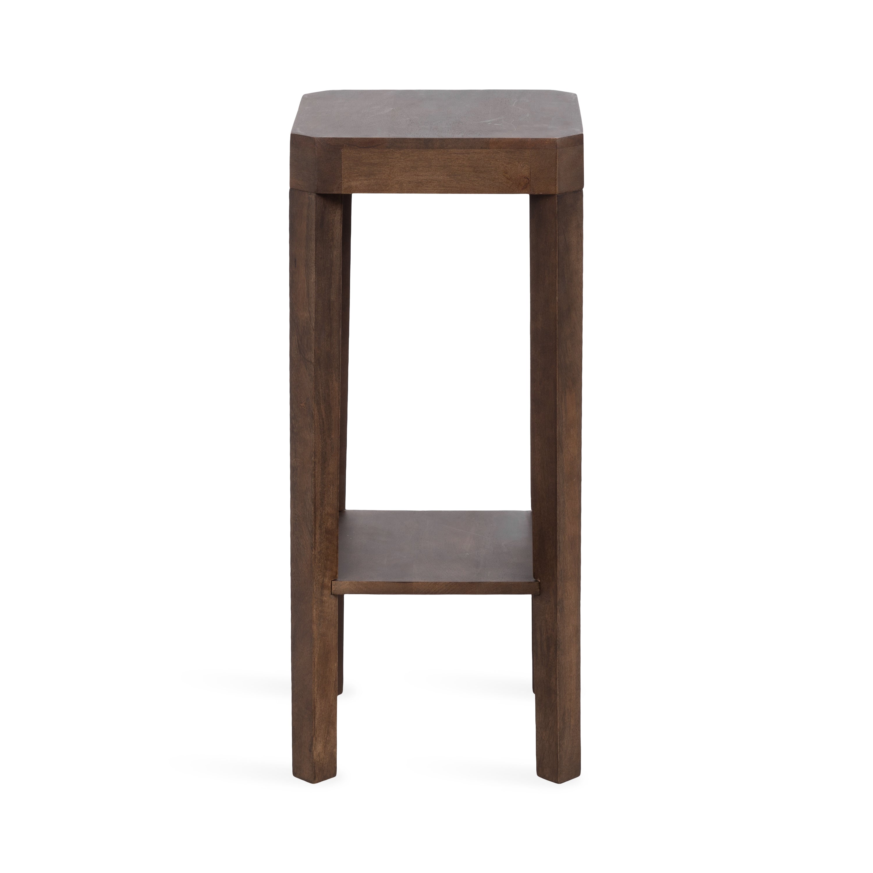 Side Table Dark Brown 12x12x28 5