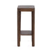 Side Table Dark Brown 12x12x28 5