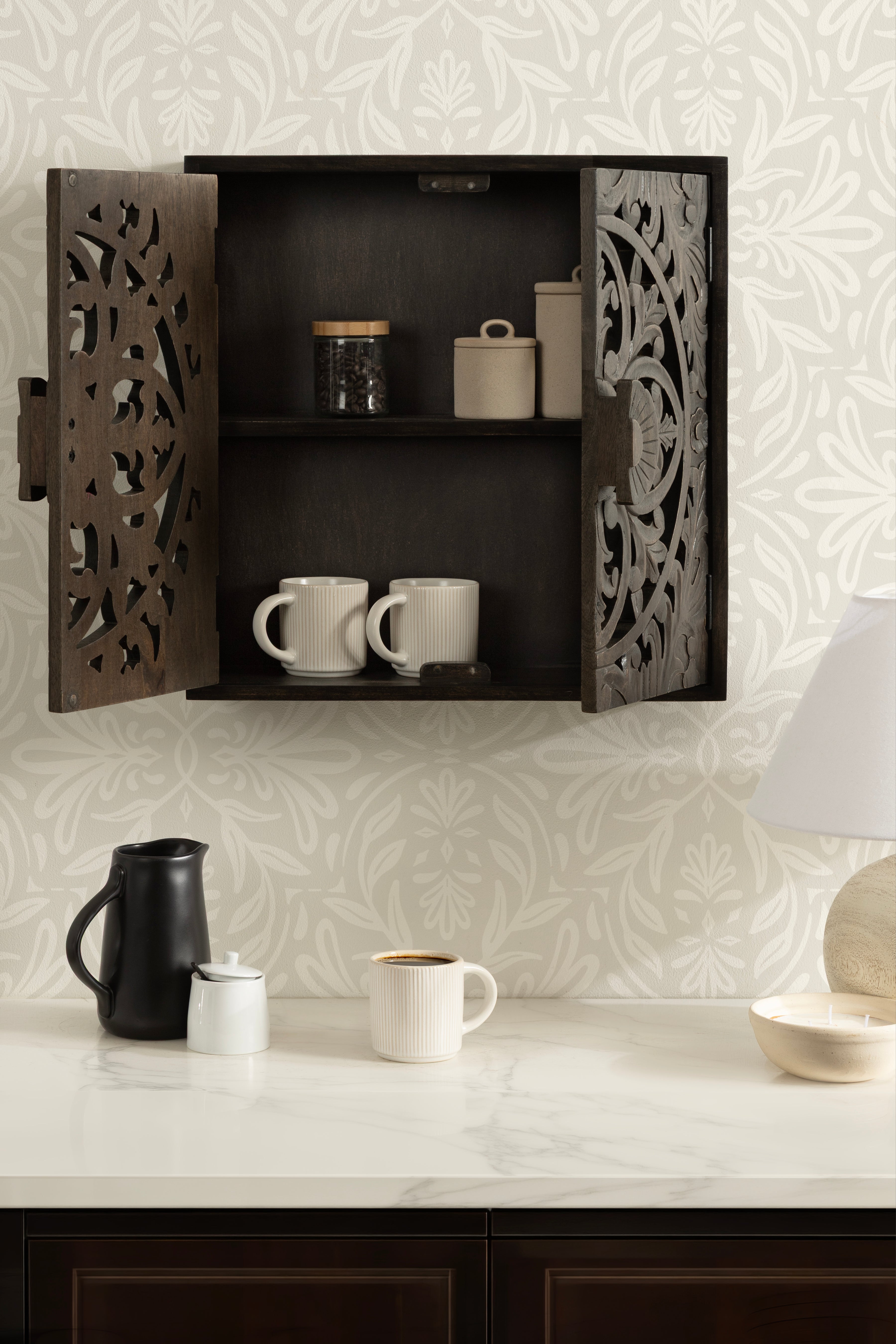 Cabinet 20x6x20 Dark Brown 7