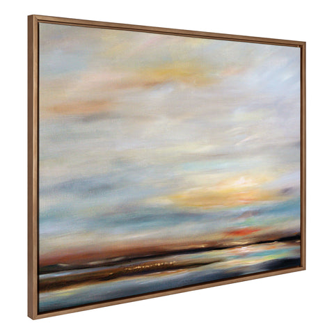 Sylvie Carolina Sunset Framed Canvas by Mary Sparrow