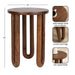 Side Table Walnut Brown 14x14x20 2