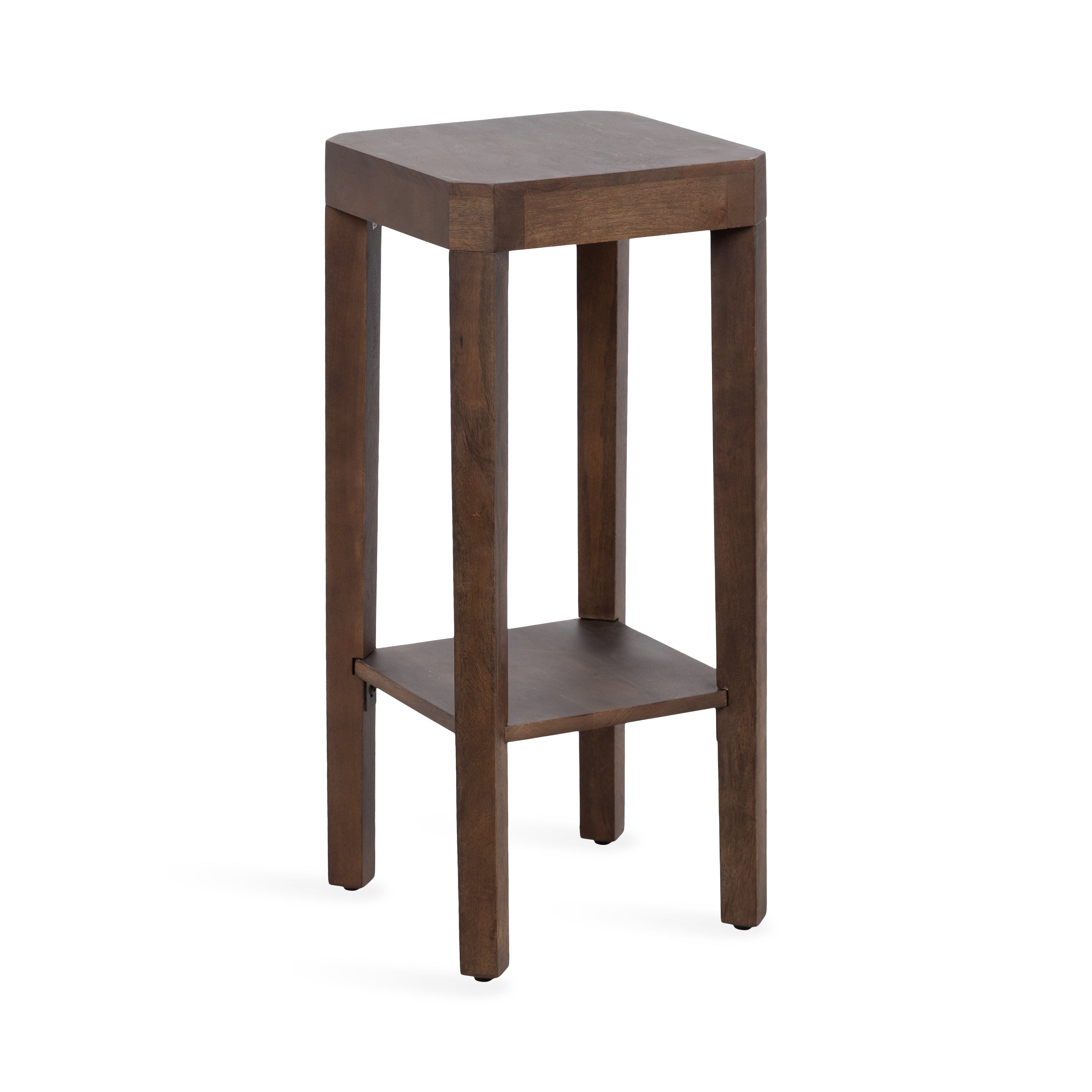 Side Table Dark Brown 12x12x28 1