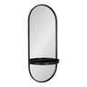 Estero KD Metal Wall Mirror with Shelf