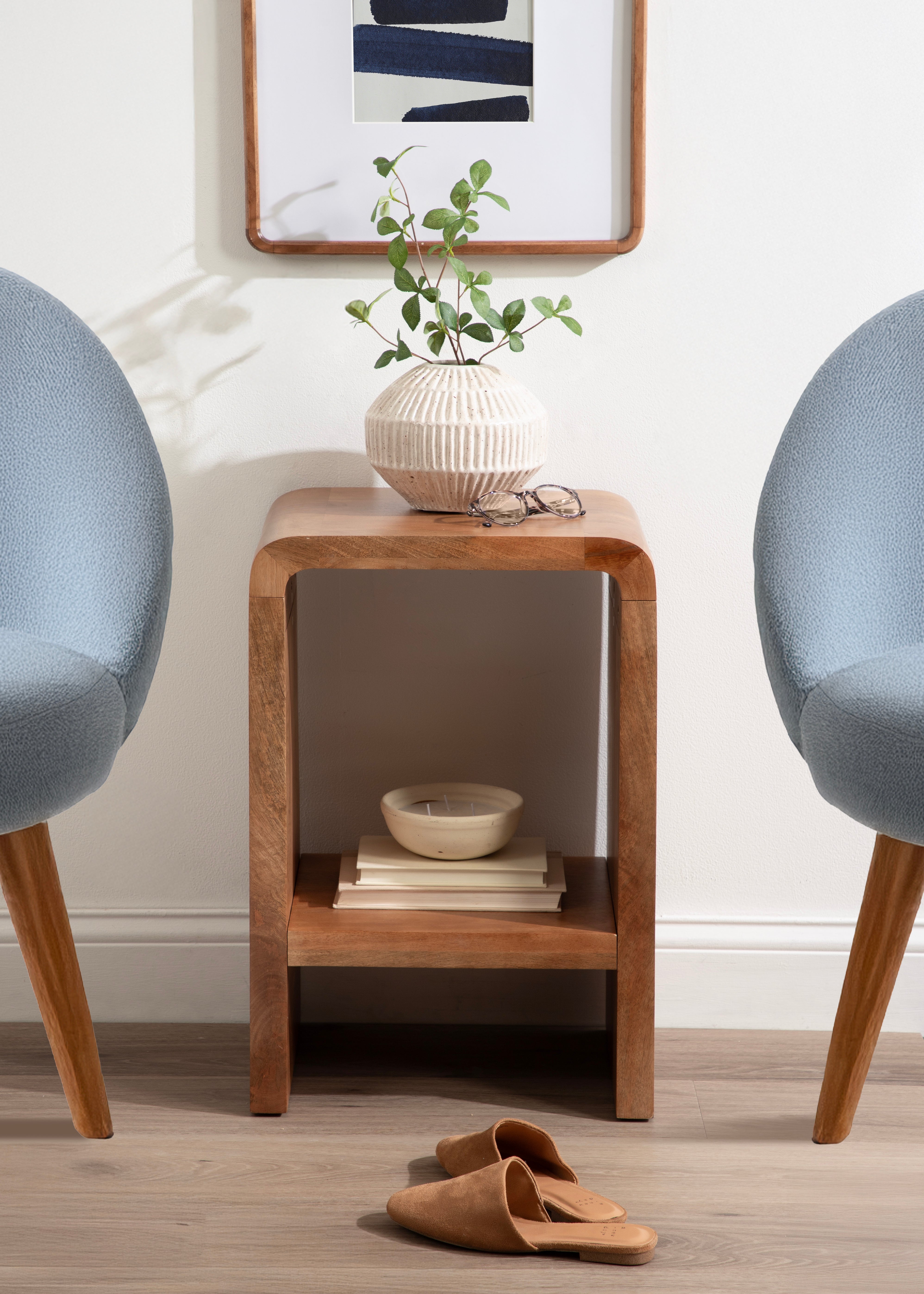 Side Table Natural Honey 16x12x24 7