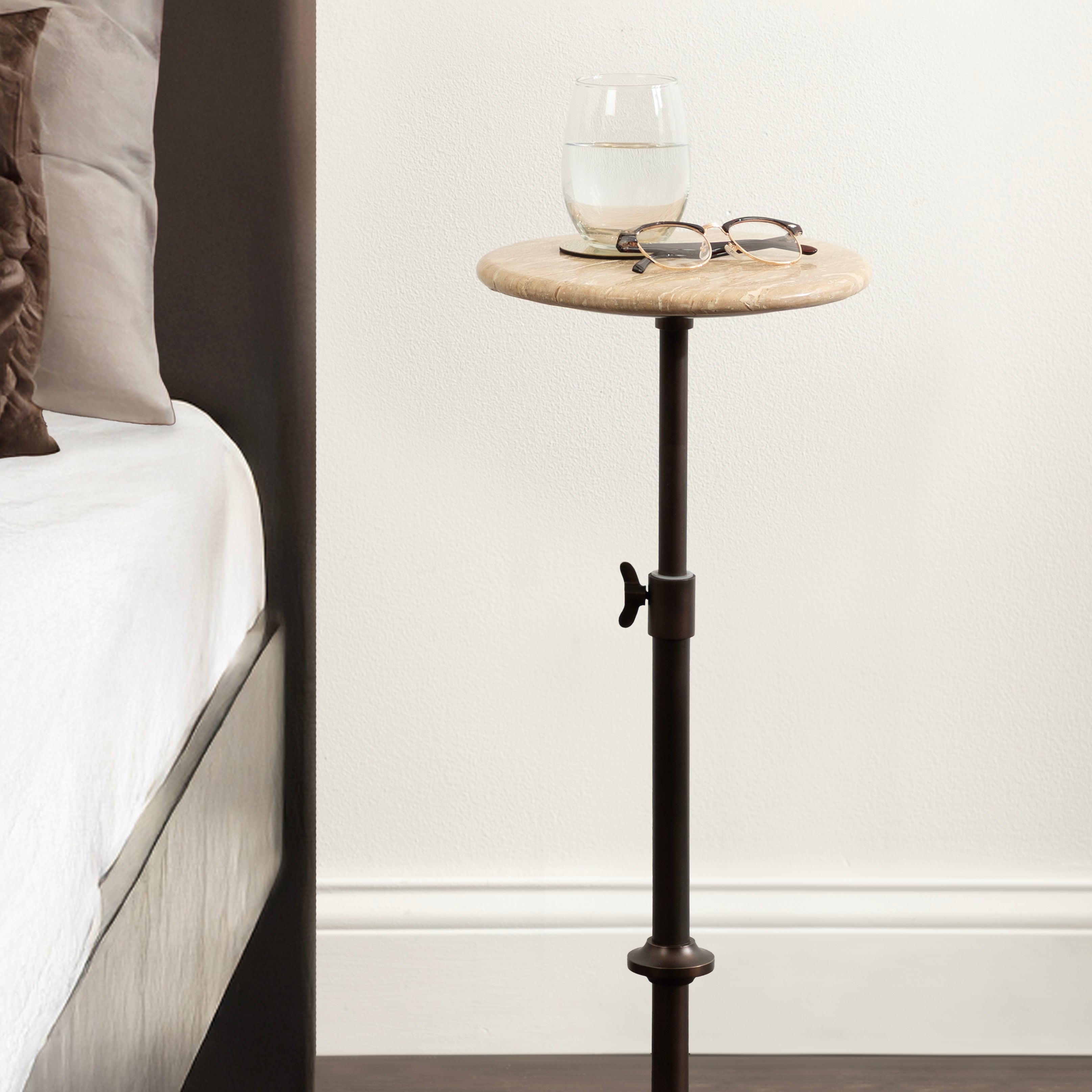 Drink Table 10x10x30 Cream Bronze 8