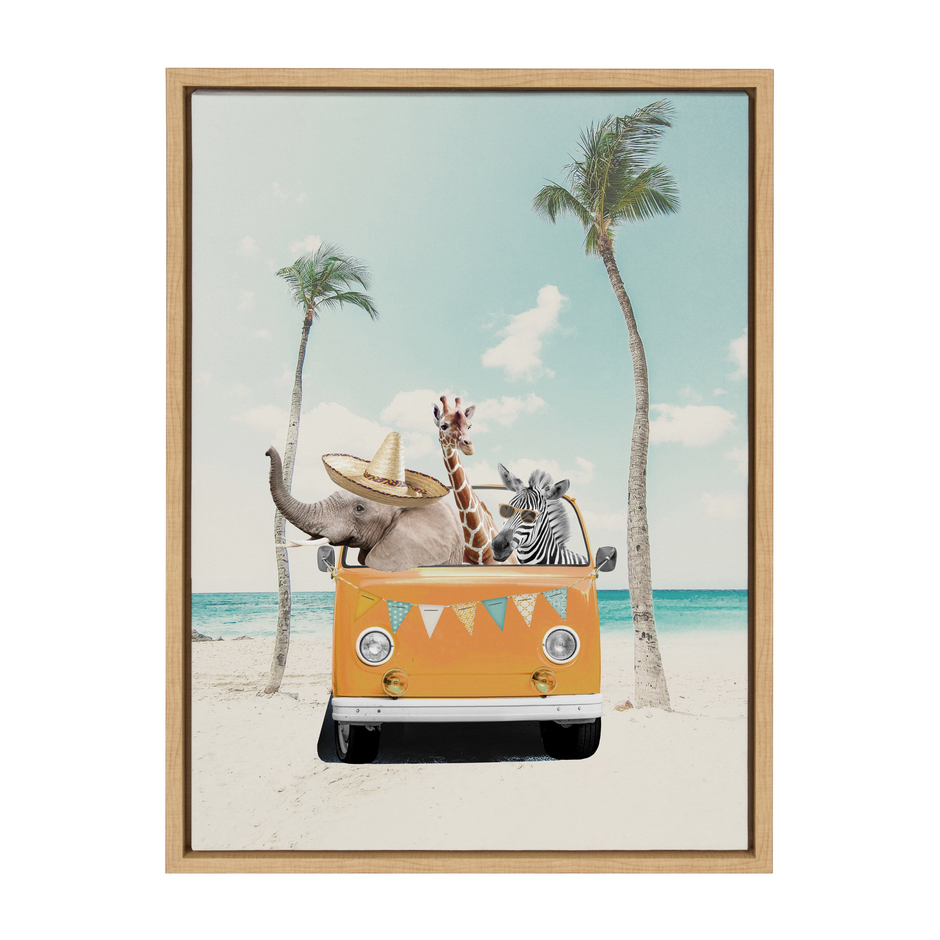 Sylvie Beach Adventures Framed Canvas by July Art Prints