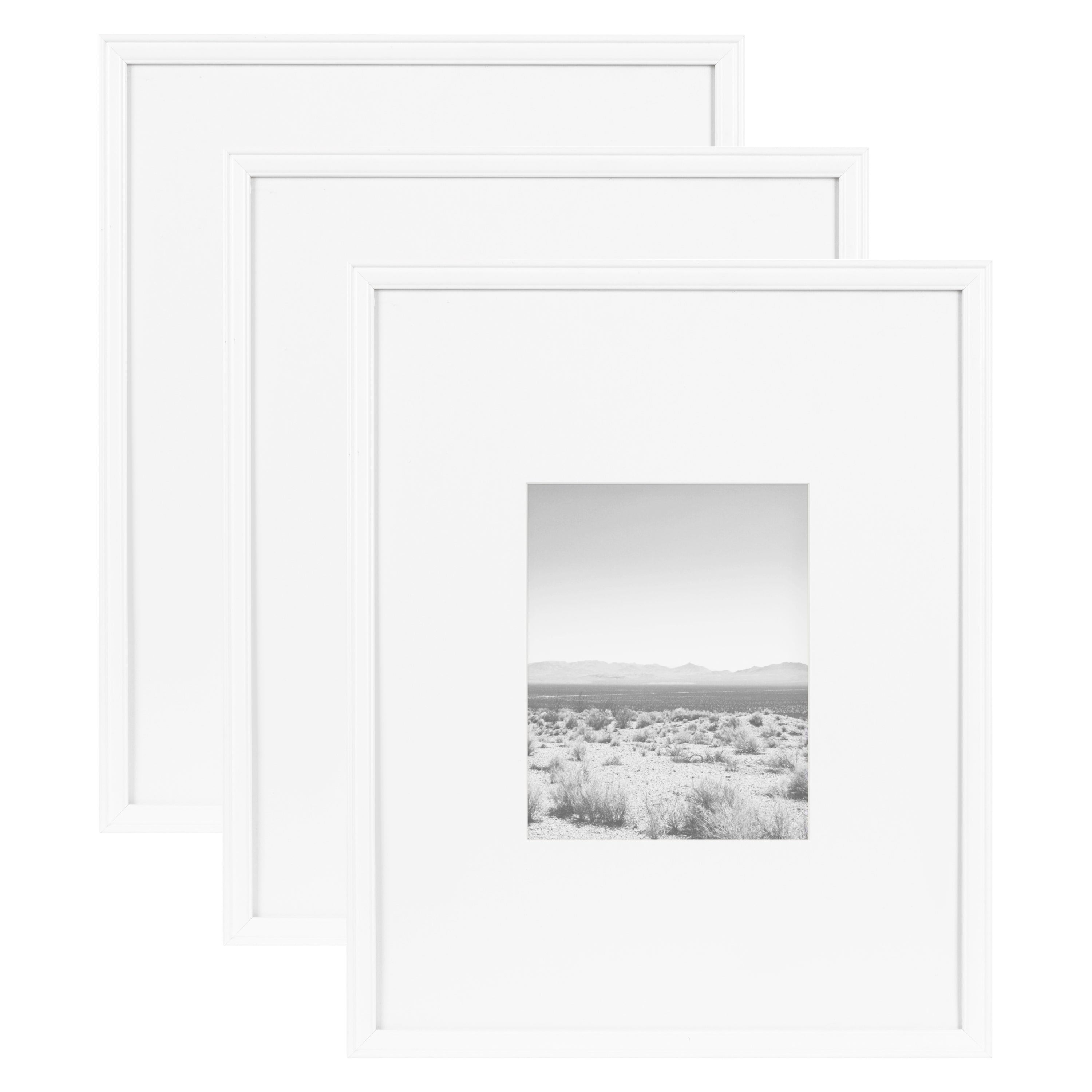Wall Frame White 16x20 matted to 8x10 1