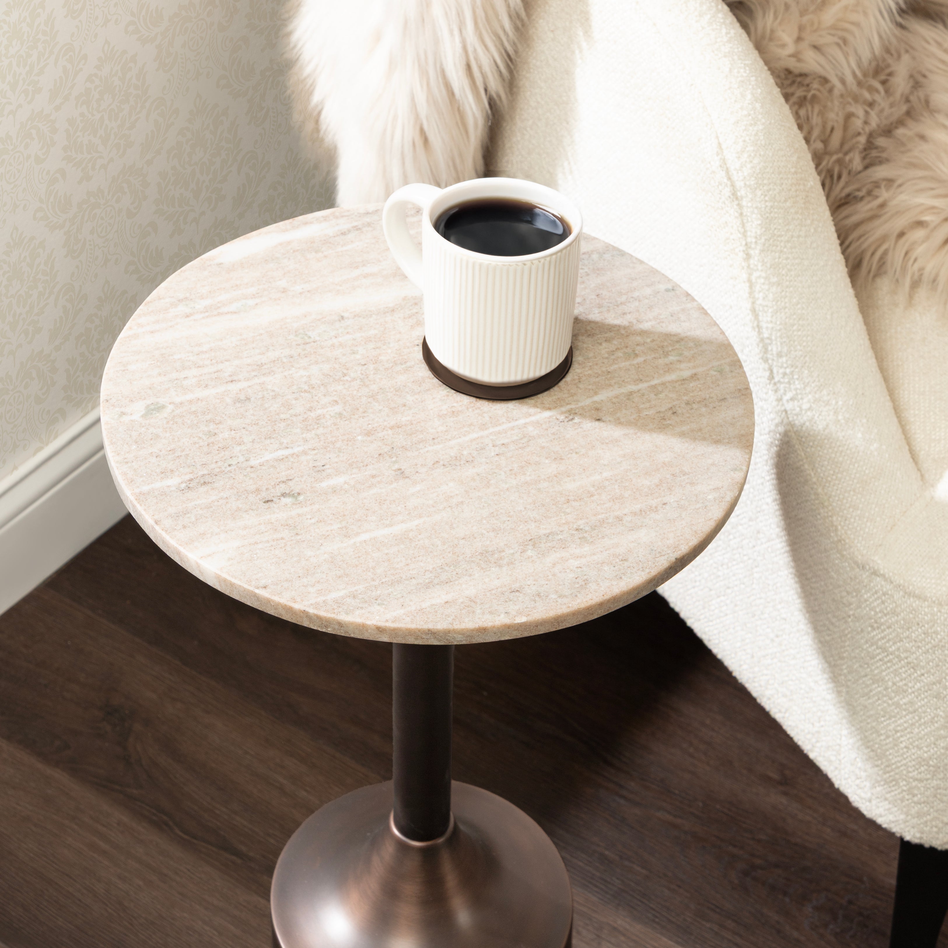 Side Table 14x14x24 Brown Bronze 6