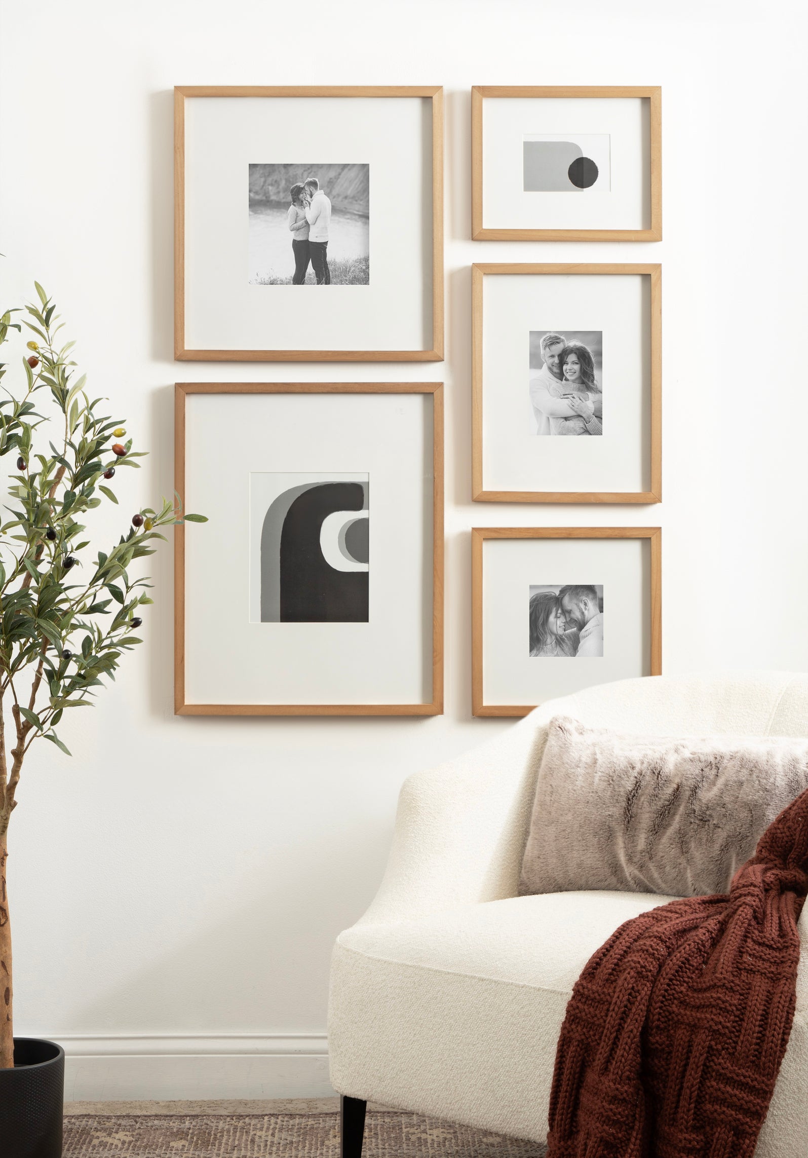 Frame Box Set Rustic Brown 5 Piece 6