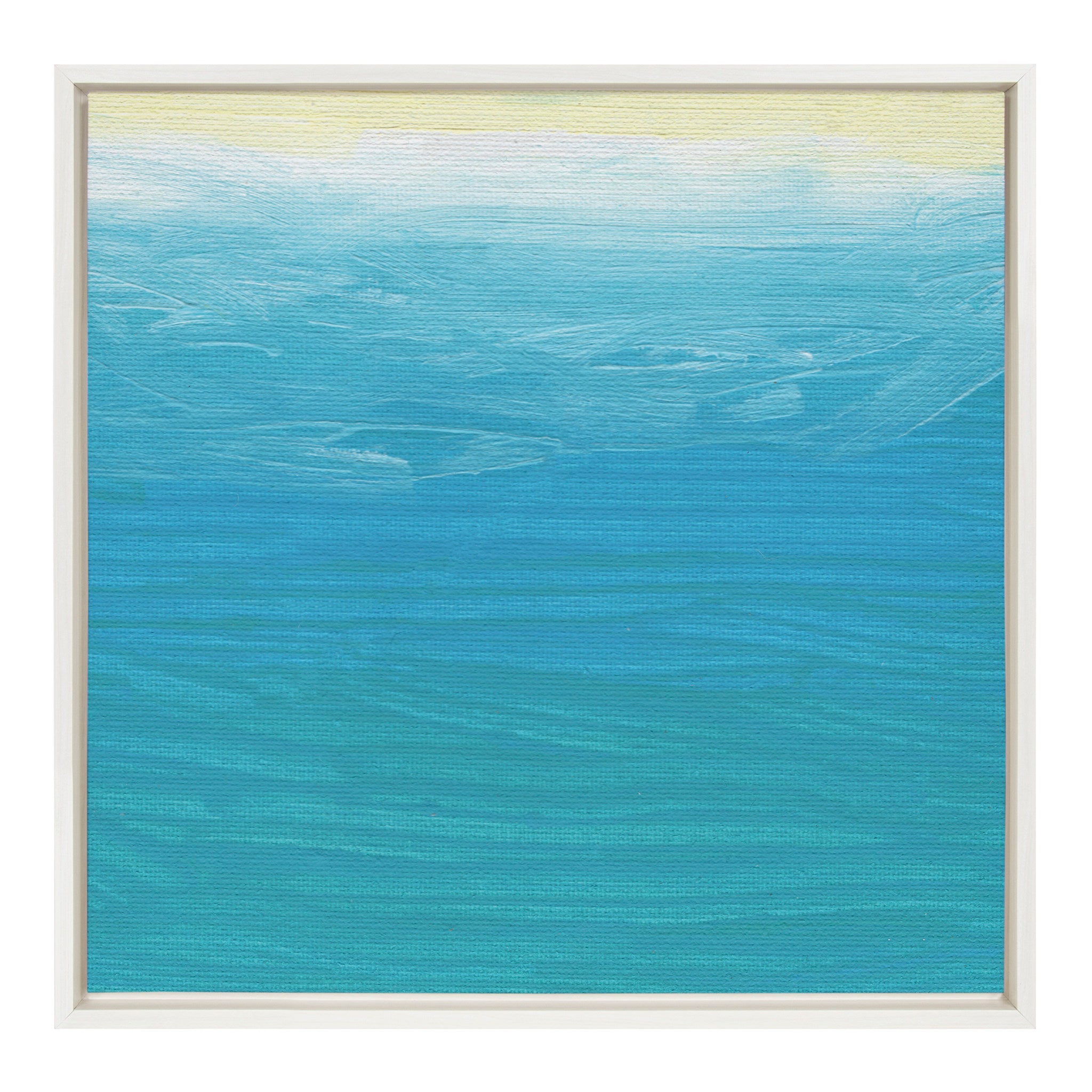 Sylvie Beach Abstract Framed Canvas by Mentoring Positives