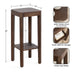 Side Table Dark Brown 12x12x28 2