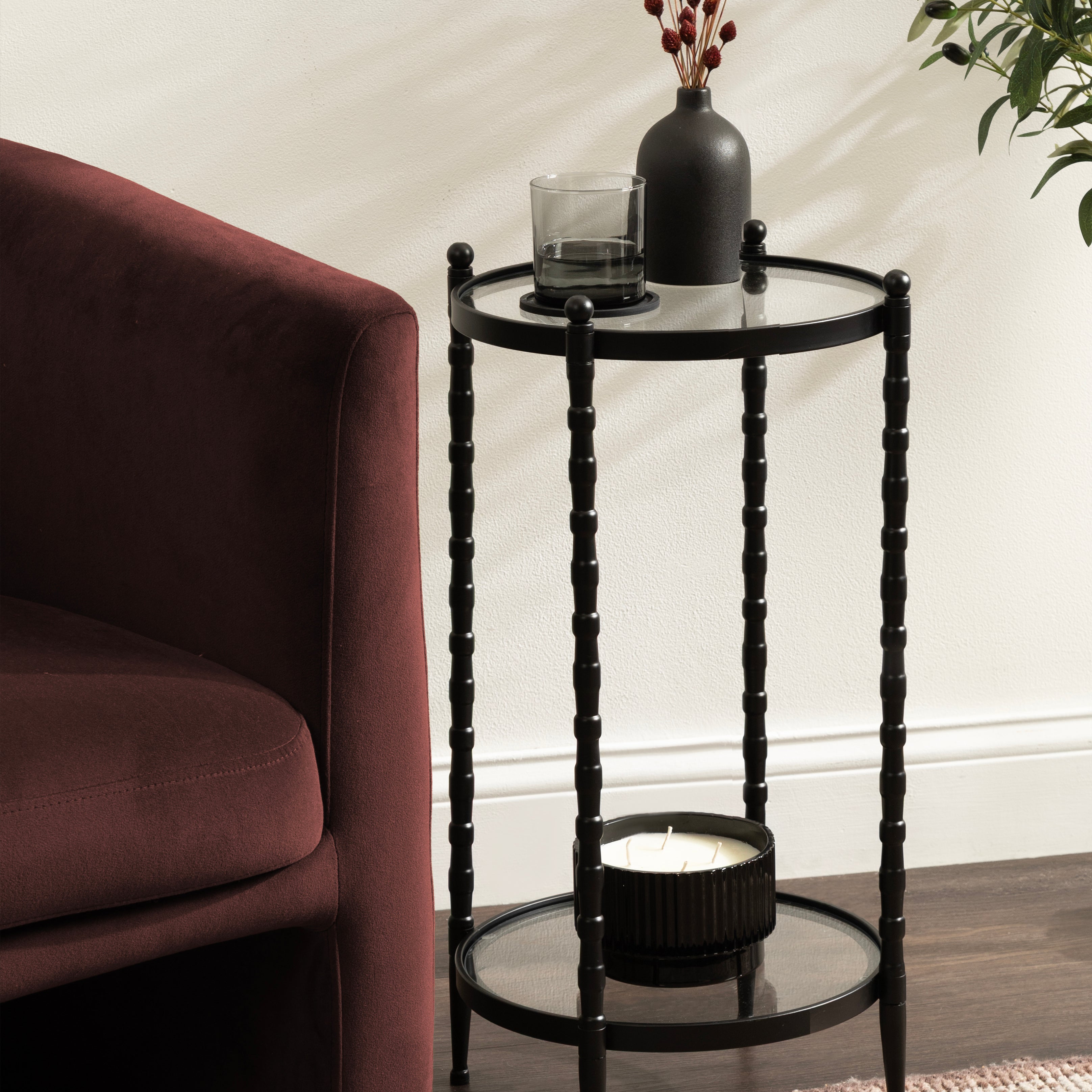 Side Table 14x14x25 Black 6