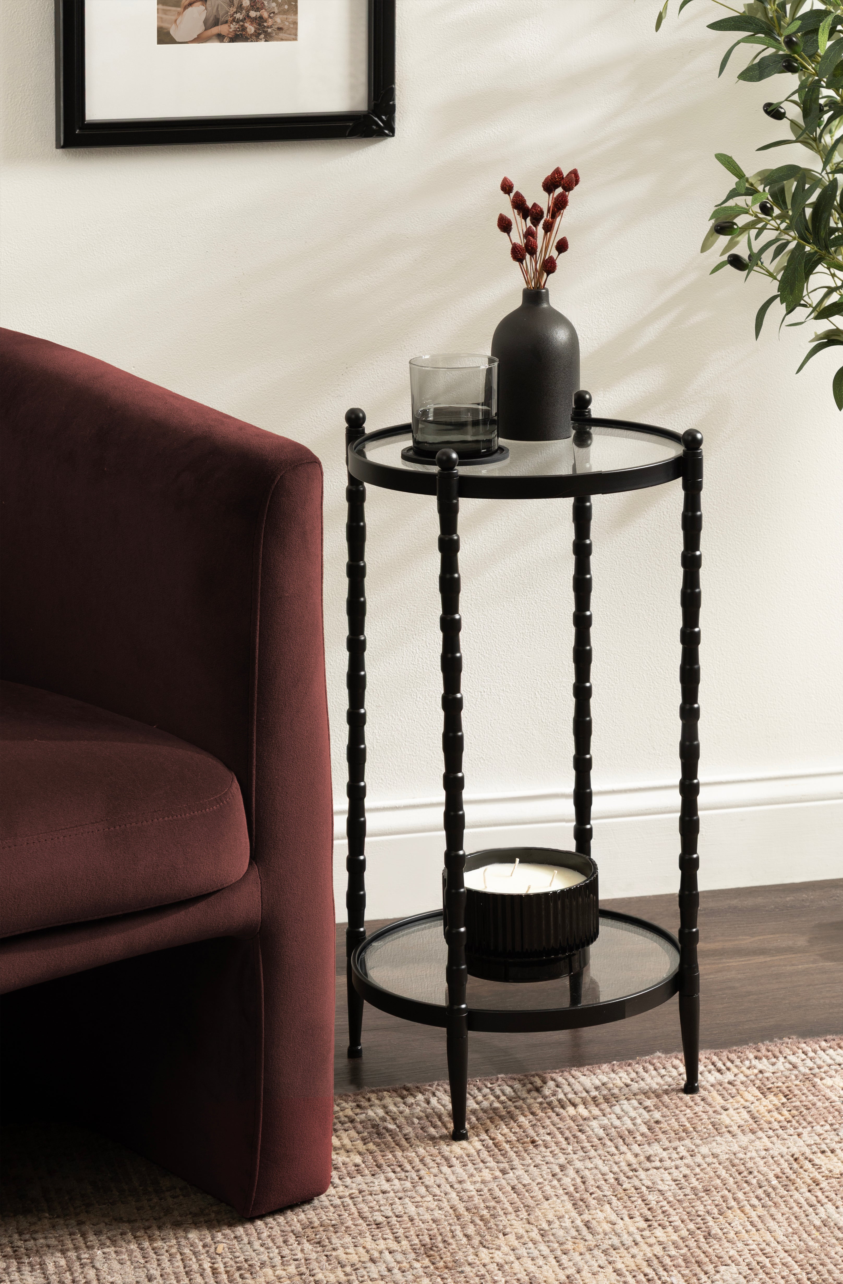 Side Table 14x14x25 Black 6