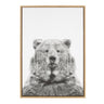 Sylvie Bear Framed Canvas by Simon Te Tai