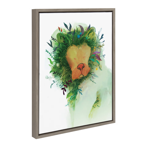 Sylvie Jungle King Framed Canvas by Faryn Hughes