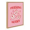 Sylvie Feeling Lucky Framed Canvas by Alli Standefer