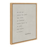 Sylvie Emerson Quote Framed Canvas by Saint and Sailor Studios