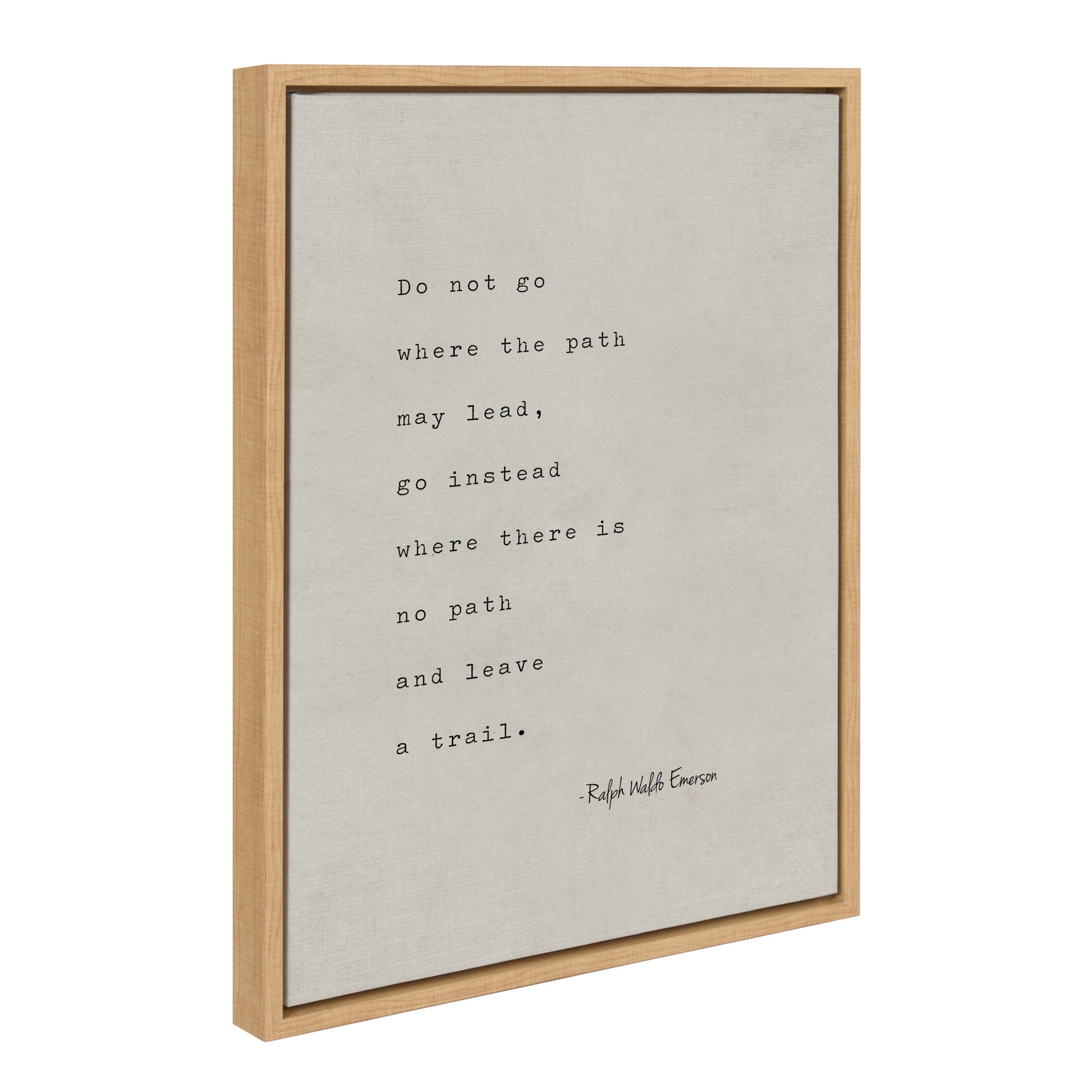 Sylvie Emerson Quote Framed Canvas by Saint and Sailor Studios