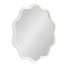 Scallop Mirror White 26x26 1