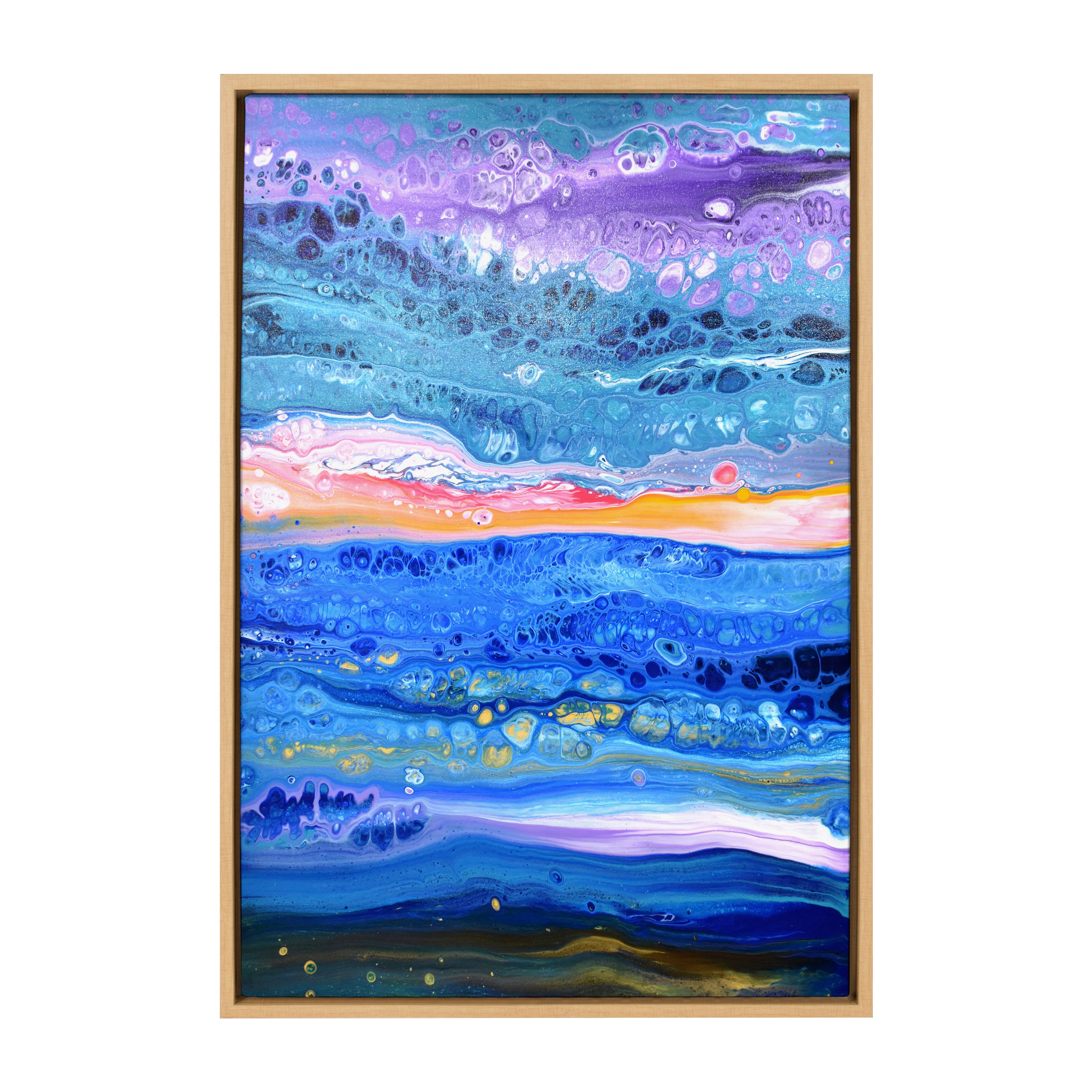 Sylvie Tropical Tides Framed Canvas by Xizhou Xie