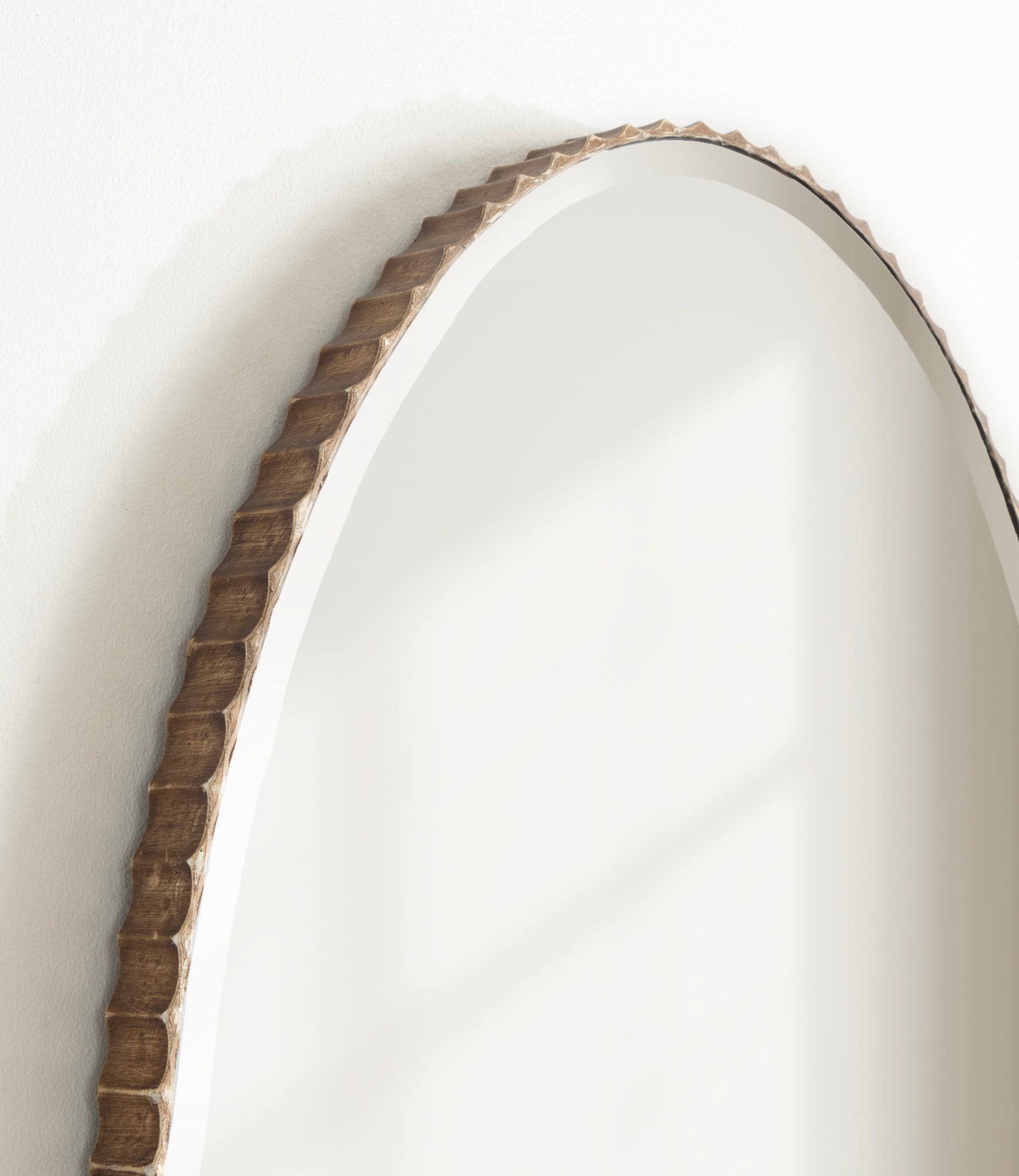 Elmora Fluted Oval Wall Mirror