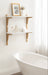 Accent Shelf White Gold 24x8x24 6