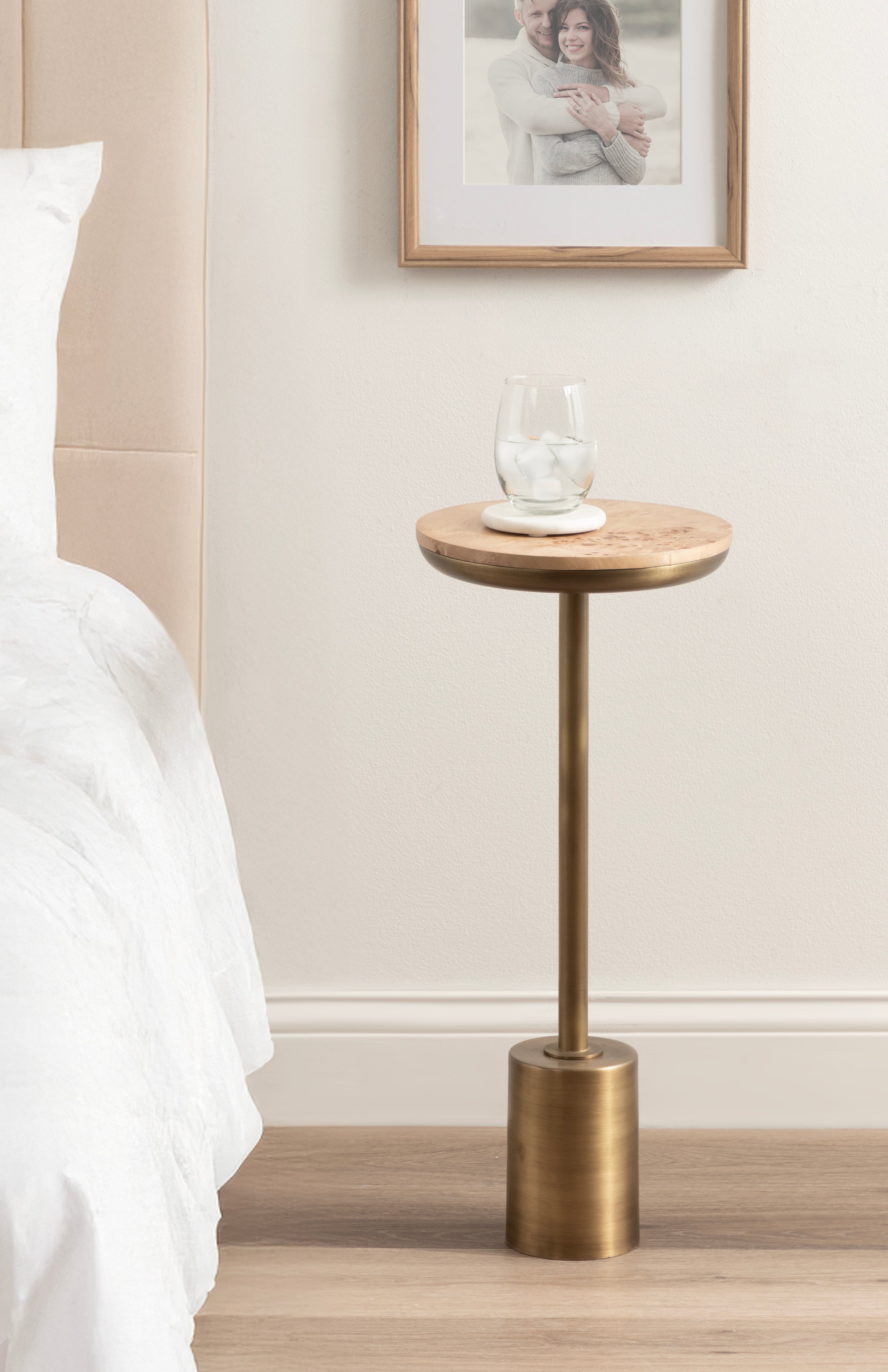Side Table Gold 10x10x24 7